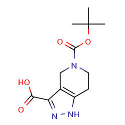 5-[(tert-butoxy)carbonyl]-1H,4H,5H,6H,7H-pyrazolo[4,3-c]pyridine-3-carboxylicacid图片