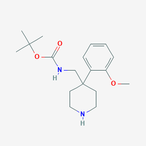 tert-Butyl [4-(2-methoxyphenyl)piperidin-4-yl]methylcarbamate图片