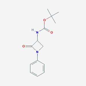 tert-butyl N-(2-oxo-1-phenylazetidin-3-yl)carbamate图片