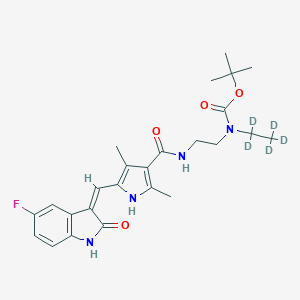 N-Boc-N-desethyl Sunitinib-d5图片