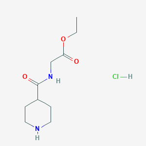 ethyl 2-(piperidin-4-ylformamido)acetate hydrochloride图片