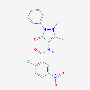 N-(2,3-dimethyl-5-oxo-1-phenyl(3-pyrazolin-4-yl))(2-chloro-5-nitrophenyl)formamide图片