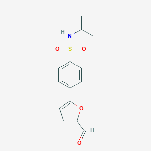 4-(5-formyl-2-furyl)-N-isopropylbenzenesulfonamide图片