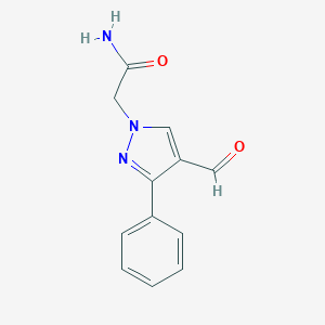 2-(4-Formyl-3-phenyl-1H-pyrazol-1-yl)acetamide图片