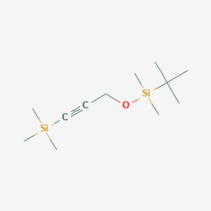 3-[tert-Butyldimethylsilyl]oxy-1-propyn-1-yl]trimethyl-silane图片