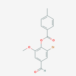 2-bromo-4-formyl-6-methoxyphenyl 4-methylbenzoate图片