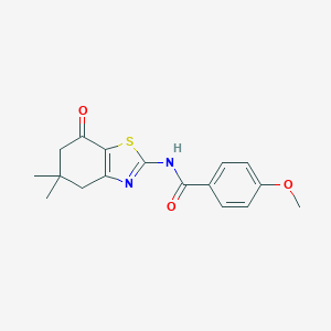N-(5,5-dimethyl-7-oxo(4,5,6-trihydrobenzothiazol-2-yl))(4-methoxyphenyl)formamide图片