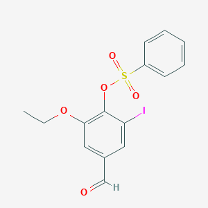2-ethoxy-4-formyl-6-iodophenyl benzenesulfonate图片