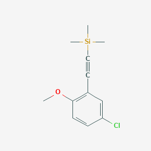 [2-(5-Chloro-2-methoxyphenyl)ethynyl]trimethylsilane图片