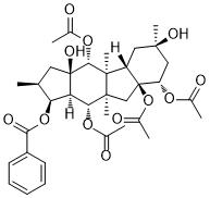 5,8,9,14-Tetraacetoxy-3-benzoyloxy-10,15-dihydroxypepluane图片