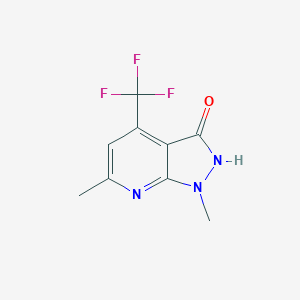 1,6-Dimethyl-4-(trifluoromethyl)-1H,2H,3H-pyrazolo[3,4-b]pyridin-3-one图片