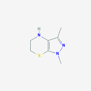 1,3-dimethyl-1H,4H,5H,6H-pyrazolo[3,4-b][1,4]thiazine图片