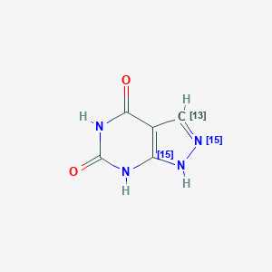4,6-Dihydroxypyrazolo[3,4-d]pyrimidine-13C,15N2图片