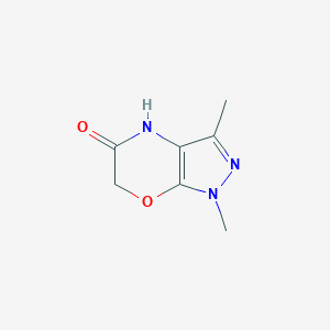 1,3-dimethyl-1H,4H,5H,6H-pyrazolo[3,4-b][1,4]oxazin-5-one图片
