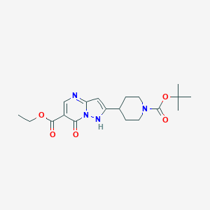 Ethyl 2-(1-(Tert-Butoxycarbonyl)Piperidin-4-Yl)-7-Hydroxypyrazolo[1,5-A]Pyrimidine-6-Carboxylate图片