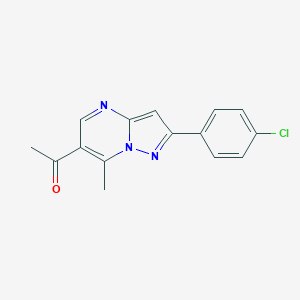 1-[2-(4-Chlorophenyl)-7-Methylpyrazolo[1,5-A]Pyrimidin-6-Yl]Ethan-1-One图片
