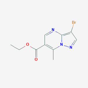 Ethyl 3-bromo-7-methylpyrazolo[1,5-a]pyrimidine-6-carboxylate图片
