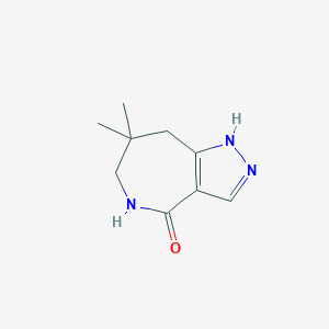 7,7-dimethyl-1H,4H,5H,6H,7H,8H-pyrazolo[4,3-c]azepin-4-one图片