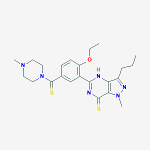 5-?[2-?Ethoxy-?5-?[(4-?methyl-?1-?piperazinyl)?thioxomethyl]?phenyl]?-?1,?6-?dihydro-?1-?methyl-?3-?propyl-7H-?pyrazolo[4,?3-?d]?pyrimidine-?7-?thione图片
