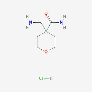 4-(aminomethyl)oxane-4-carboxamidehydrochloride图片