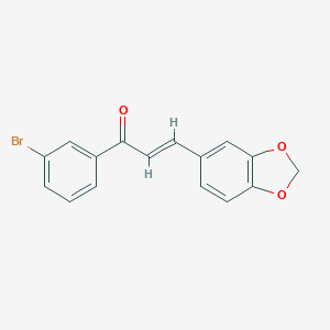(2E)-3-(2H-1,3-benzodioxol-5-yl)-1-(3-bromophenyl)prop-2-en-1-one图片