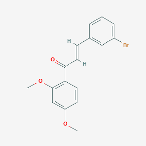 (2E)-3-(3-bromophenyl)-1-(2,4-dimethoxyphenyl)prop-2-en-1-one图片