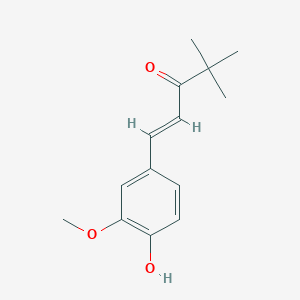 1-(4-Hydroxy-3-methoxyphenyl)-4,4-dimethyl-1-penten-3-one图片