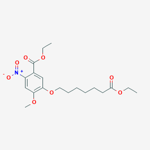 Ethyl 5-((7-ethoxy-7-oxoheptyl)-oxy)-4-methoxy-2-nitrobenzoate图片