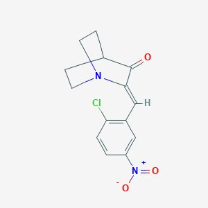 2-[(Z)-(2-chloro-5-nitrophenyl)methylidene]-3-quinuclidinone图片