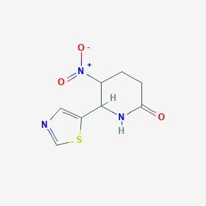 5-Nitro-6-(1,3-thiazol-5-yl)piperidin-2-one图片