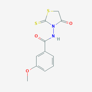3-Methoxy-N-(4-oxo-2-sulfanylidene-1,3-thiazolidin-3-yl)benzamide图片