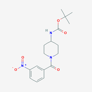 tert-Butyl 1-(3-nitrobenzoyl)piperidin-4-ylcarbamate图片