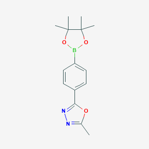 2-METHYL-5-[4-(4,4,5,5-TETRAMETHYL-1,3,2-DIOXABOROLAN-2-YL)PHENYL]-1,3,4-OXADIAZOLE图片