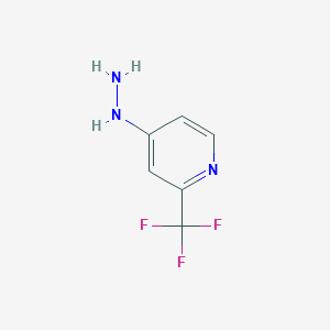 1-(2-(Trifluoromethyl)pyridin-4-yl)hydrazine图片