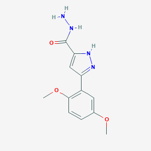 3-(2,5-Dimethoxyphenyl)-1H-pyrazole-5-carbohydrazide图片