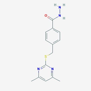 4-{[(4,6-Dimethylpyrimidin-2-yl)sulfanyl]methyl}benzohydrazide图片