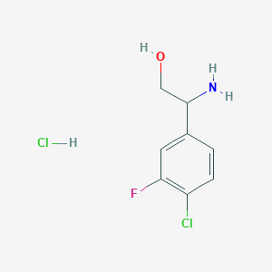 2-amino-2-(4-chloro-3-fluorophenyl)ethan-1-ol hydrochloride图片