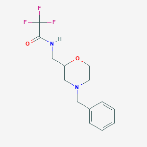 N-[(4-Benzylmorpholin-2-yl)methyl]-2,2,2-trifluoroacetamide图片