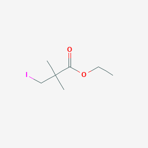 3-Iodo-2,2-dimethyl-propionic acid ethyl ester图片
