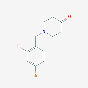 1-(4-Bromo-2-fluorobenzyl)piperidin-4-one图片