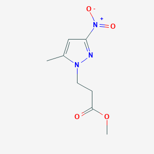 3-(5-Methyl-3-nitro-pyrazol-1-yl)-propionic acid methyl ester图片
