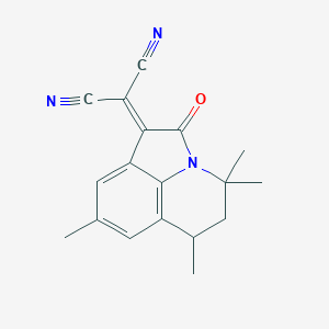 (4,4,6,8-Tetramethyl-2-oxo-5,6-dihydro-4H-pyrrolo[3,2,1-ij]quinolin-1(2H)-ylidene)malononitrile图片