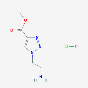 methyl 1-(2-aminoethyl)-1H-1,2,3-triazole-4-carboxylate hydrochloride图片