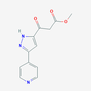 3-Oxo-3-(5-pyridin-4-yl-1H-pyrazol-3-yl)-propionic acid methyl ester图片