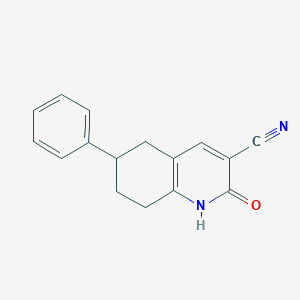 2-oxo-6-phenyl-1,2,5,6,7,8-hexahydroquinoline-3-carbonitrile图片