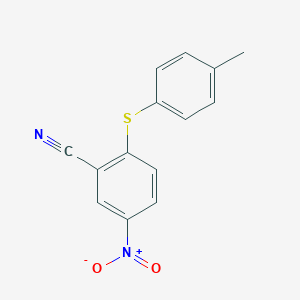 2-[(4-Methylphenyl)sulfanyl]-5-nitrobenzonitrile图片
