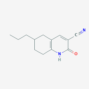 2-oxo-6-propyl-1,2,5,6,7,8-hexahydroquinoline-3-carbonitrile图片