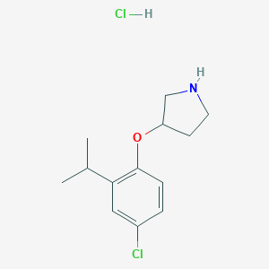 3-(4-Chloro-2-isopropylphenoxy)pyrrolidine Hydrochloride图片