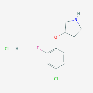 3-(4-Chloro-2-fluorophenoxy)pyrrolidine Hydrochloride图片