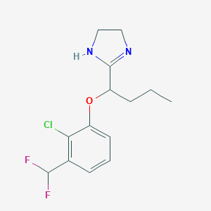 2-[1-[2-Chloro-3-(difluoromethyl)phenoxy]butyl]-4,5-dihydro-1H-imidazole图片